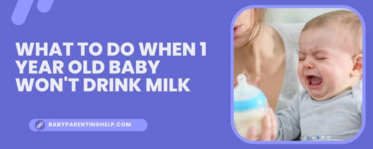 What To Do When 1 Year Old Baby Won't Drink Milk